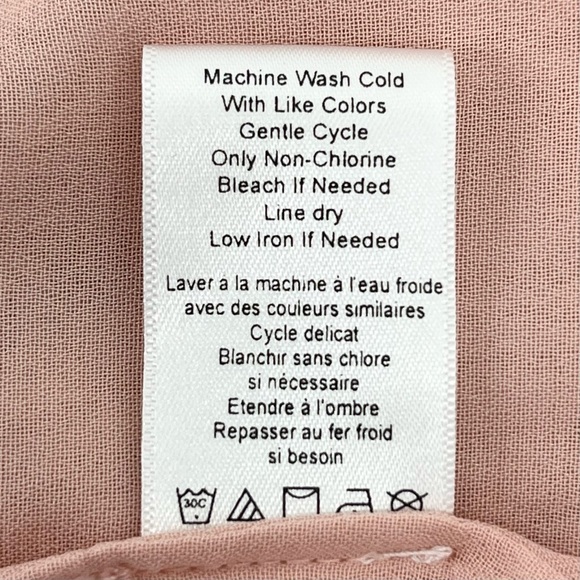 Coldwater Creek Sheer Pink Floral Print Chiffon Tunic Blouse Top 2X - Picture 10 of 10